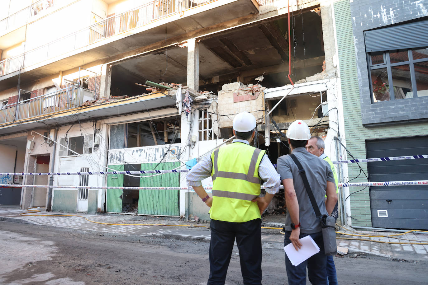 Explosión en un edificio de viviendas en la calle Goya de Valladolid