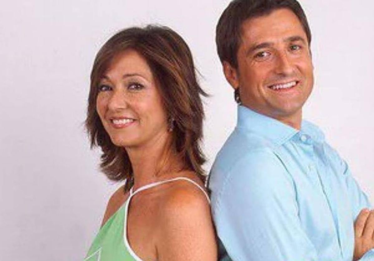 Ana Rosa Quintana y Antonio Hidalgo en su etapa de 'Sabor a ti', hace 20 años