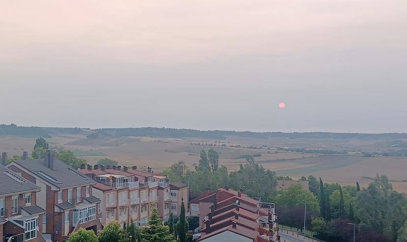 Un atardecer visto desde el barrio de Parquesol