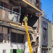 Los daños en tres pilares mantienen la incógnita sobre el futuro del edificio de la calle Goya