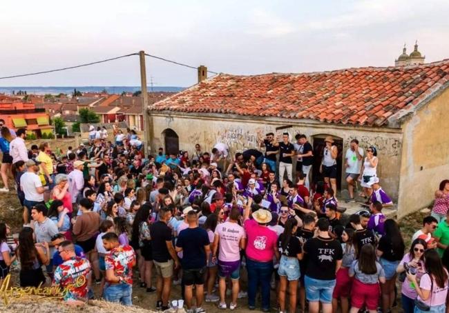 La Unión Musical El Pendón, en las fiestas de Cigales.