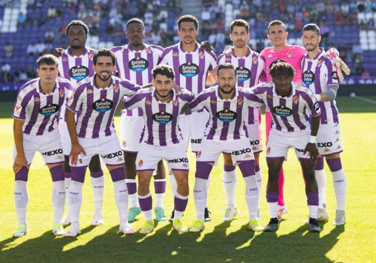 Once inicial del Real Valladolid en el último partido-entrenamiento frente al AVS Futebol portugués