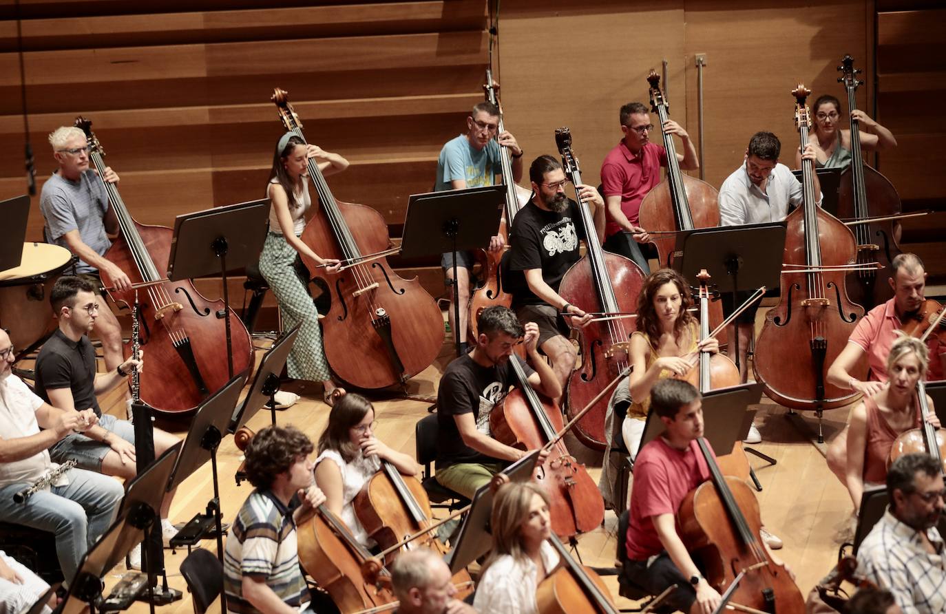 Ensayo de la Orquesta Sinfónica de Castilla y León en el Centro Cultural Miguel Delibes