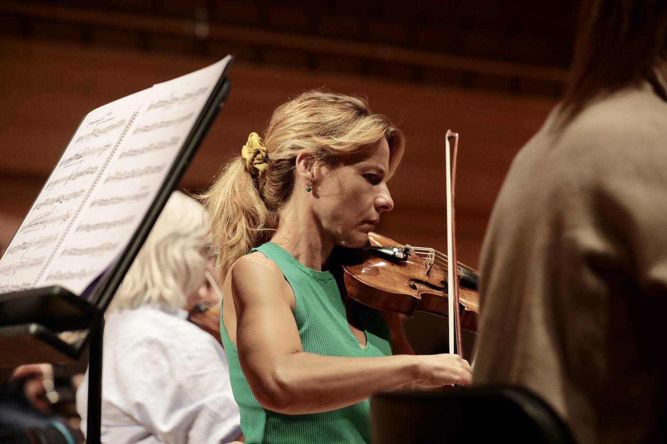 Ensayo de la Orquesta Sinfónica de Castilla y León en el Centro Cultural Miguel Delibes