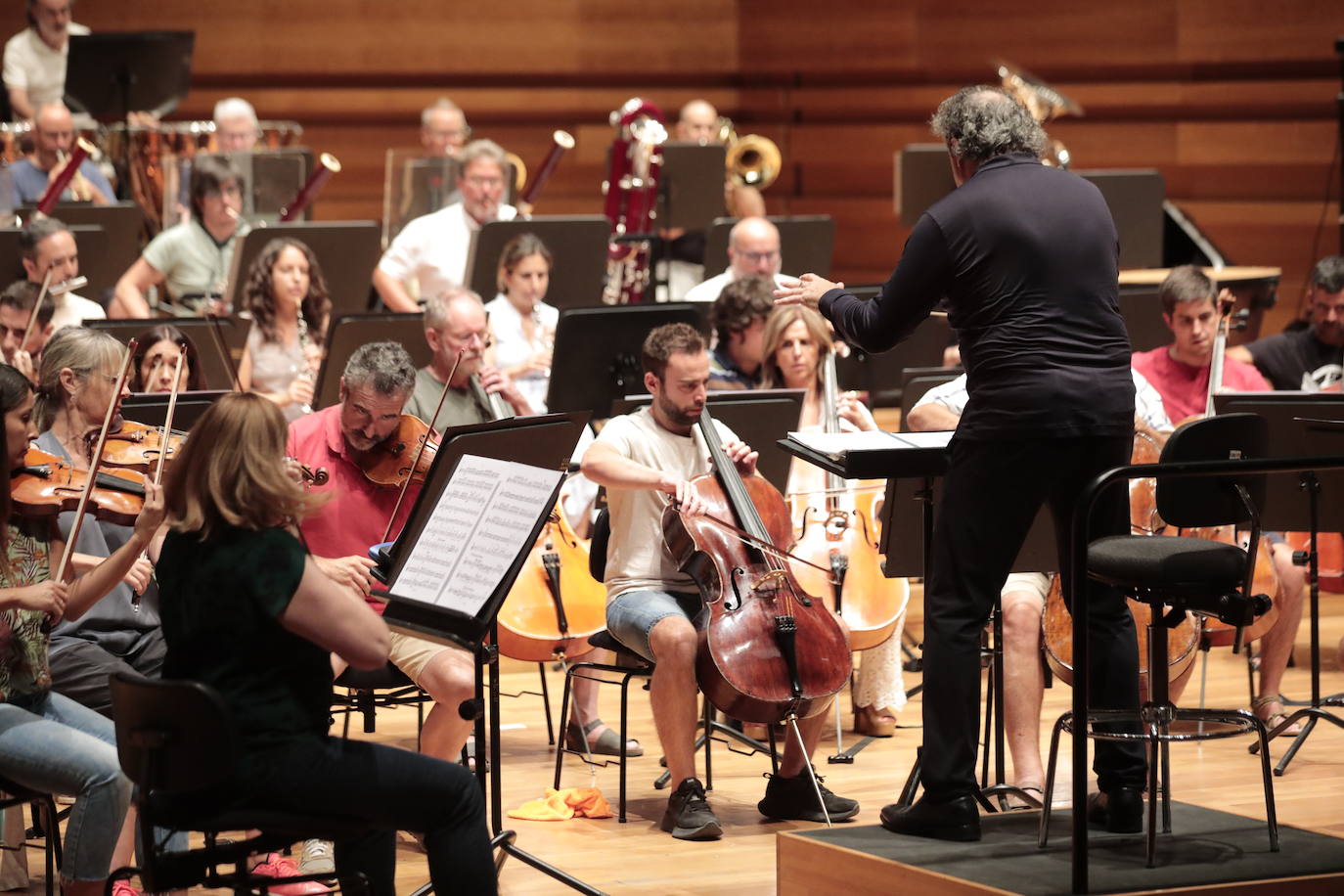 Ensayo de la Orquesta Sinfónica de Castilla y León en el Centro Cultural Miguel Delibes