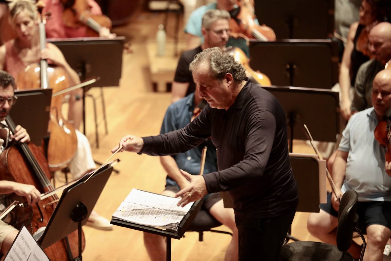 Ensayo de la Orquesta Sinfónica de Castilla y León en el Centro Cultural Miguel Delibes