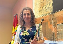 Olga Llorente, alcaldesa de Valverde del Majano