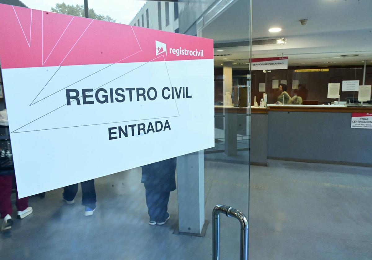 Sede del Registro Civil de Valladolid, en los juzgados de la calle Torrecilla.