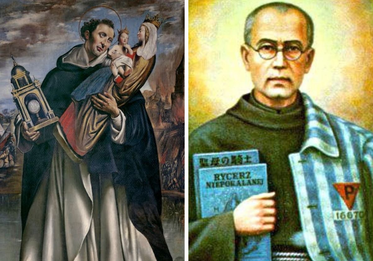 San Alfredo de Hildeseheim y San Maximiliano María Kolbe.
