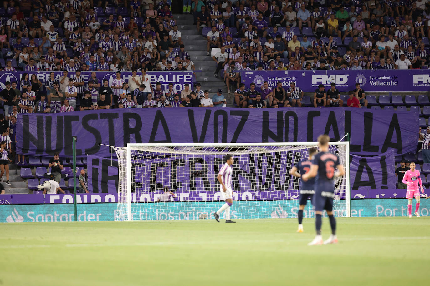 La victoria del Real Valladolid ante el Sporting de Gijón, en imágenes