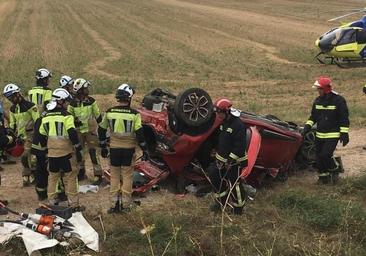 Mueren una madre y su hija menor en un accidente de tráfico en Burgos