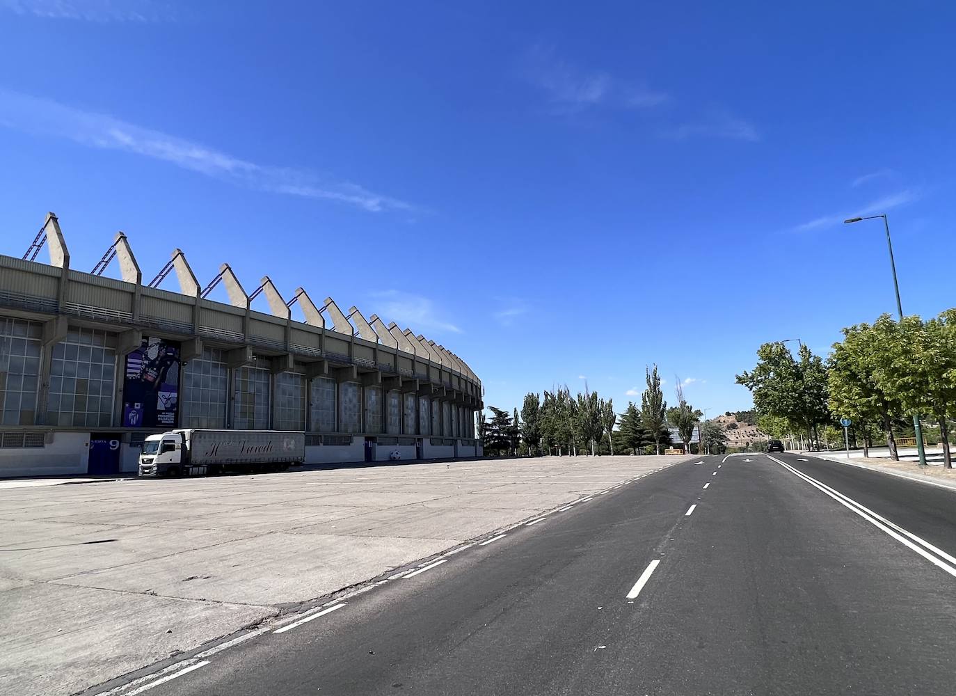 El nuevo asfalto para la etapa de La Vuelta a España en Valladolid, en imágenes