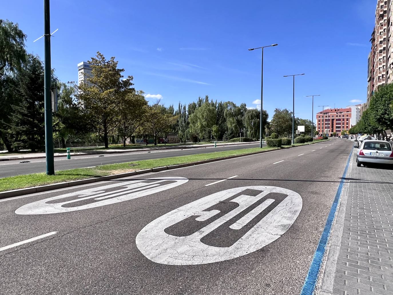 El nuevo asfalto para la etapa de La Vuelta a España en Valladolid, en imágenes