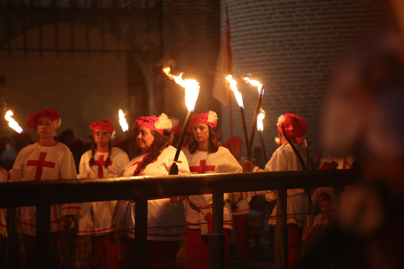 Desfile de antorchas en la Feria Renacentista de Medina del Campo