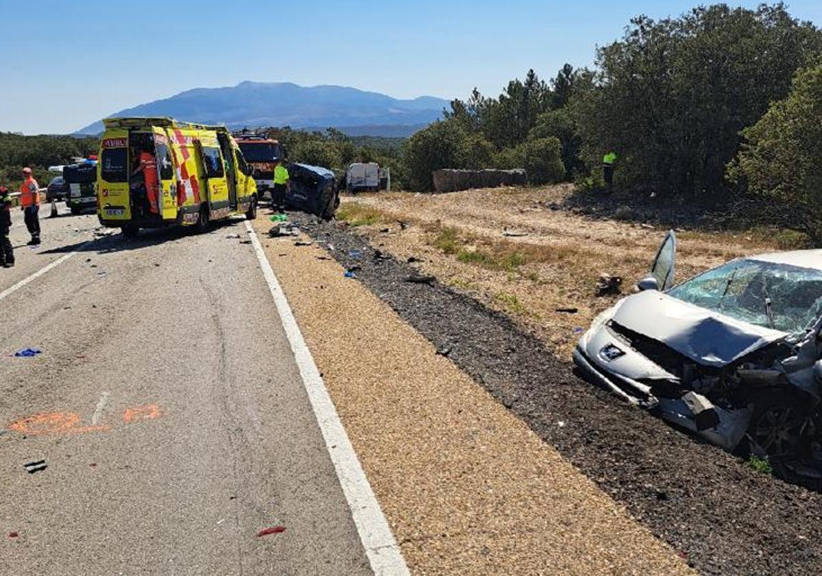 Accidente en el que ha fallecido una joven en Matalebreras.