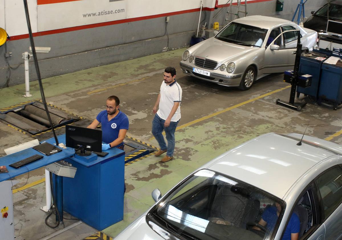 Trabajos en la estación de la ITV de Valverde