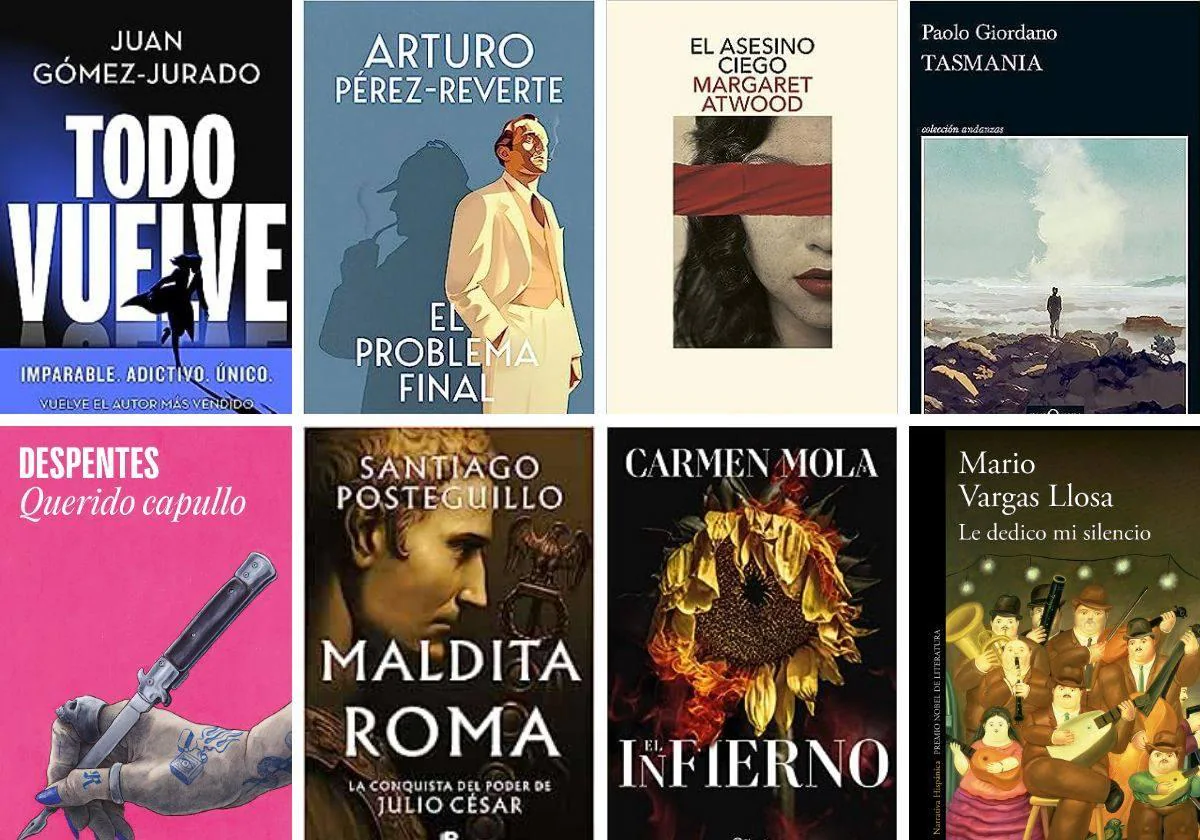 Cuándo llegan los nuevos libros de Gómez Jurado, Pérez-Reverte,  Posteguillo, Carmen Mola, Vargas Llosa