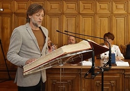 Fran Fernández, el día de la toma de posesión.