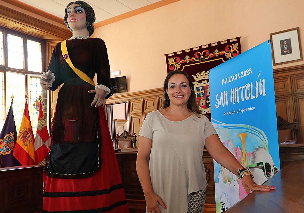 Miriam Andrés, en la presentación del cartel de fiestas.