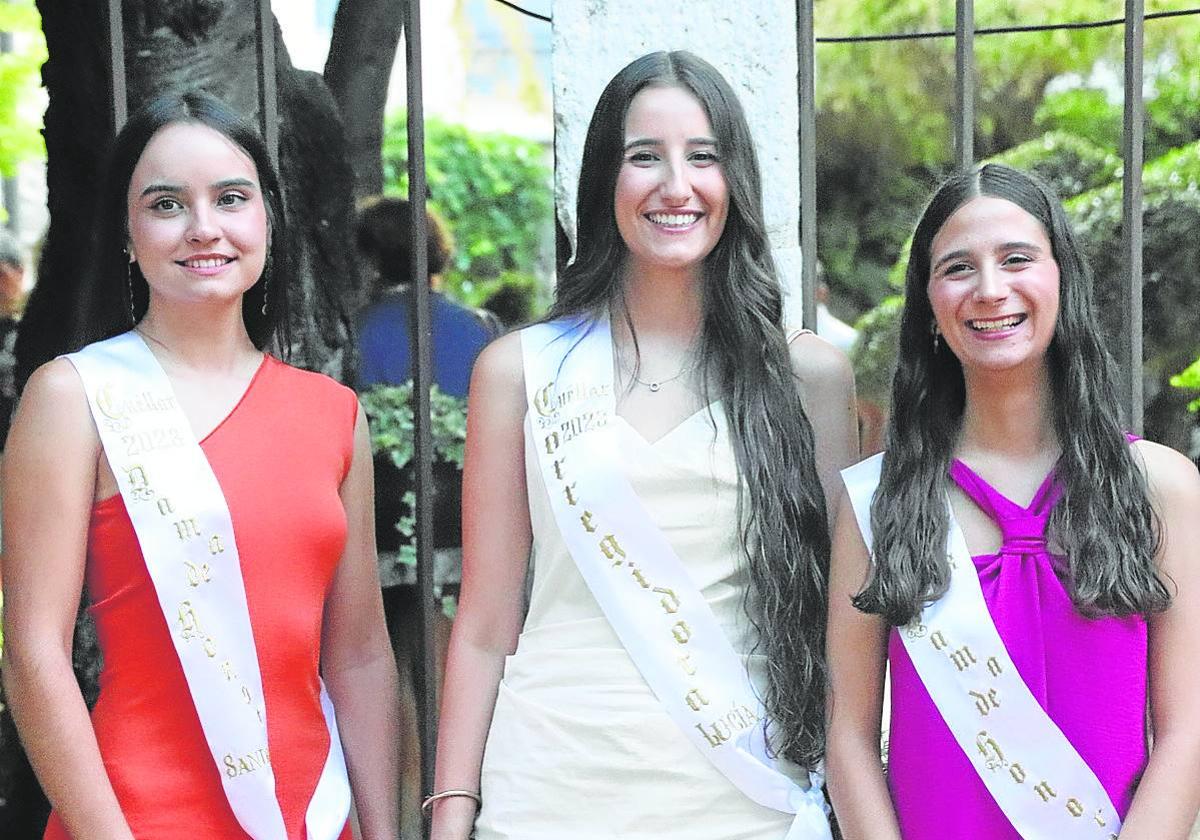 Sandra González (dama), Lucía Polo (corregidora) y Marta Pascual (dama).