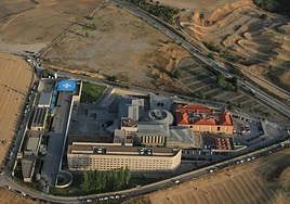 Hospital General de Segovia y terrenos en los que se ejecutará la ampliación.