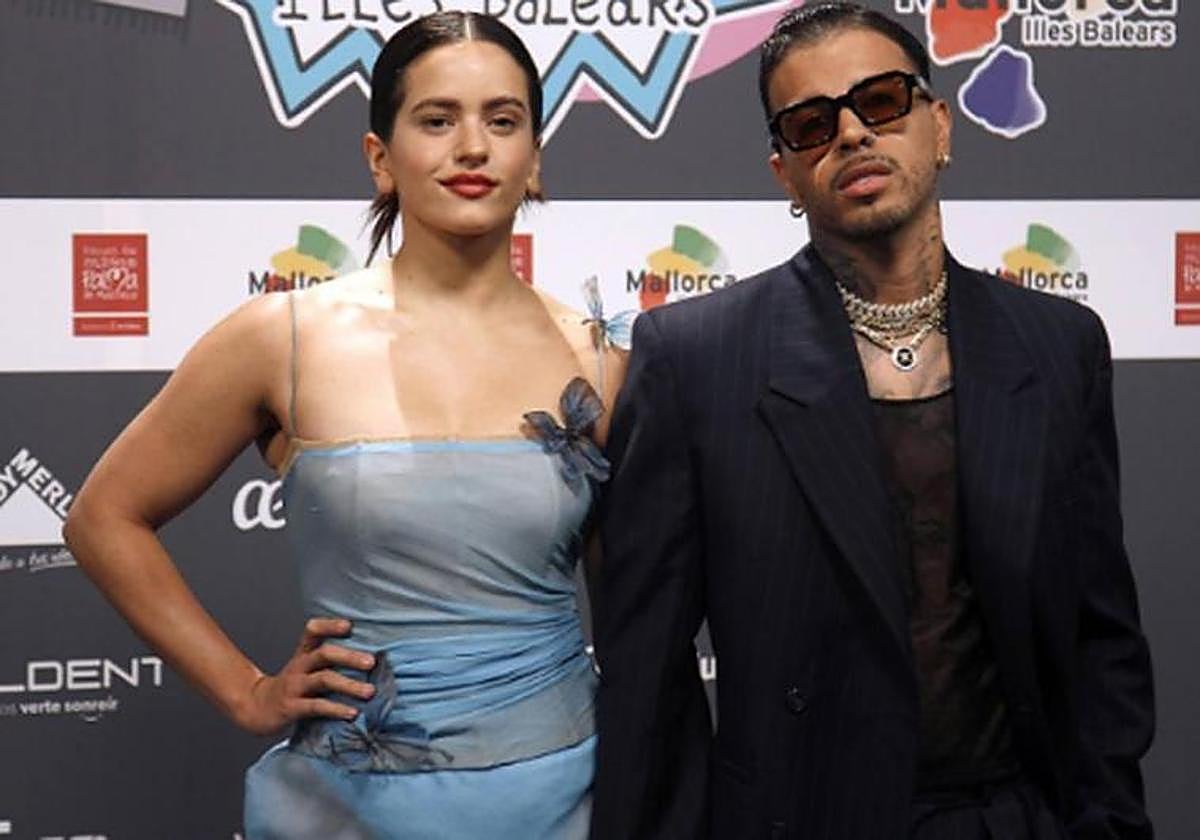 Rosalía y Rauw Alejandro cuando eran pareja.