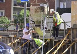 Obras en el viaducto del Arco de Ladrillo