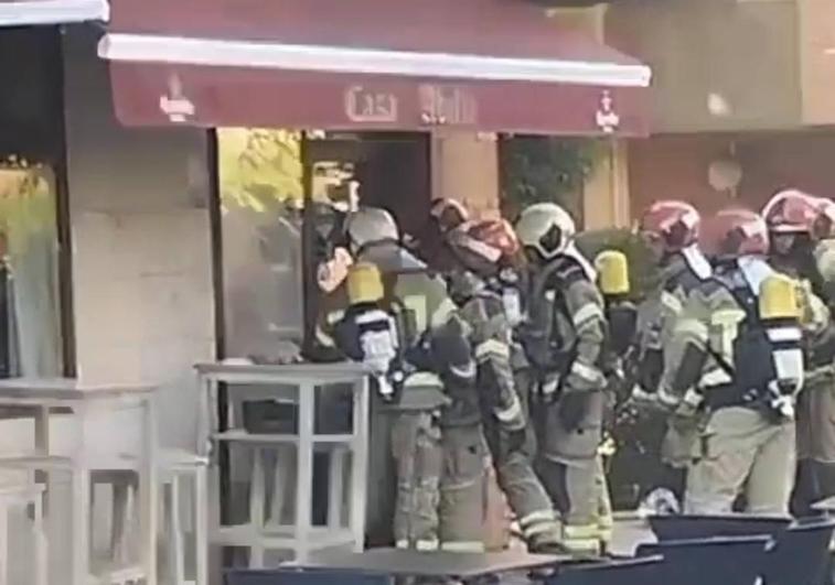 Los Bomberos, este miércoles en el bar de Pío del Río Hortega de Valladolid.