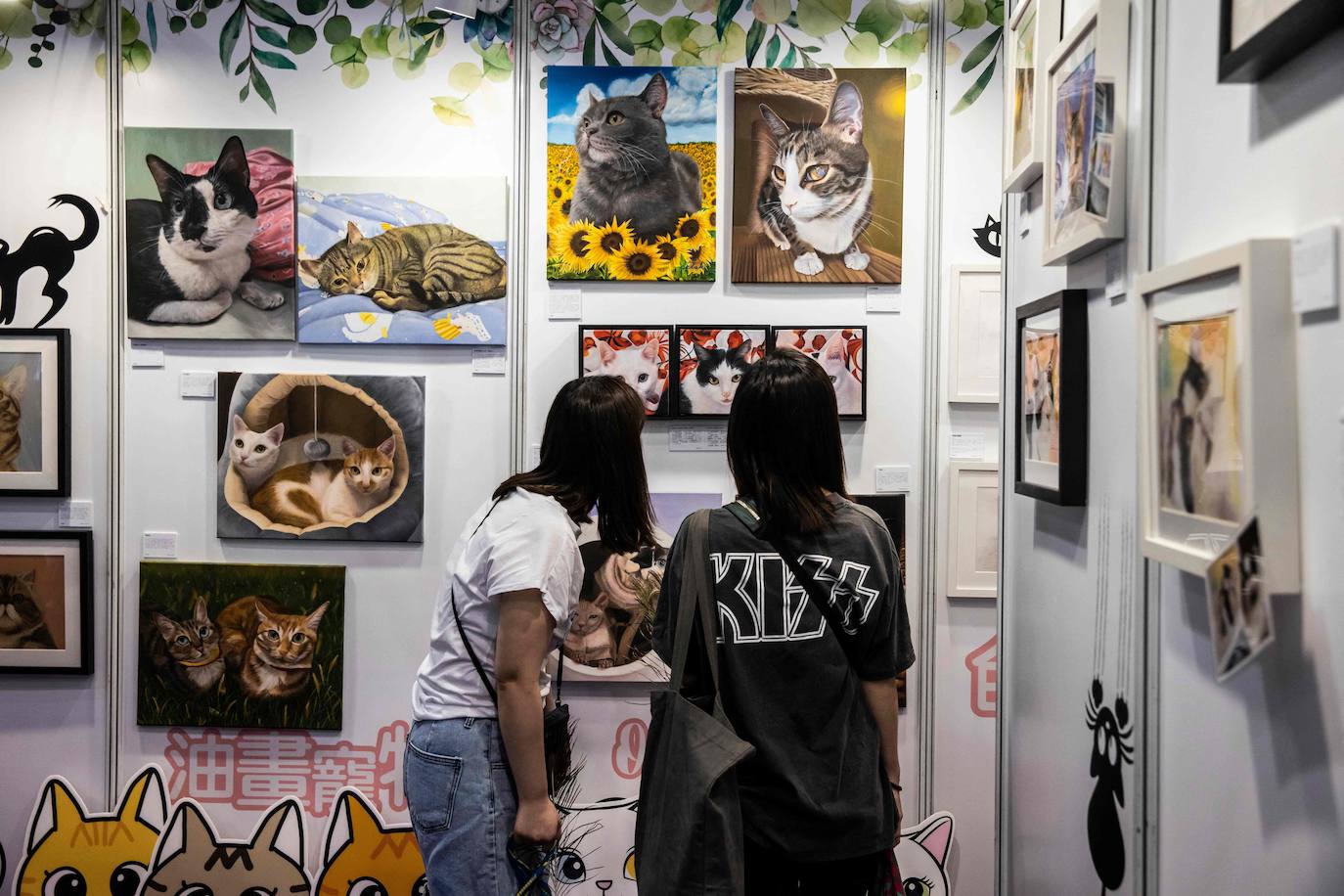 Los gatos, protagonistas de una exposición en Hong Kong