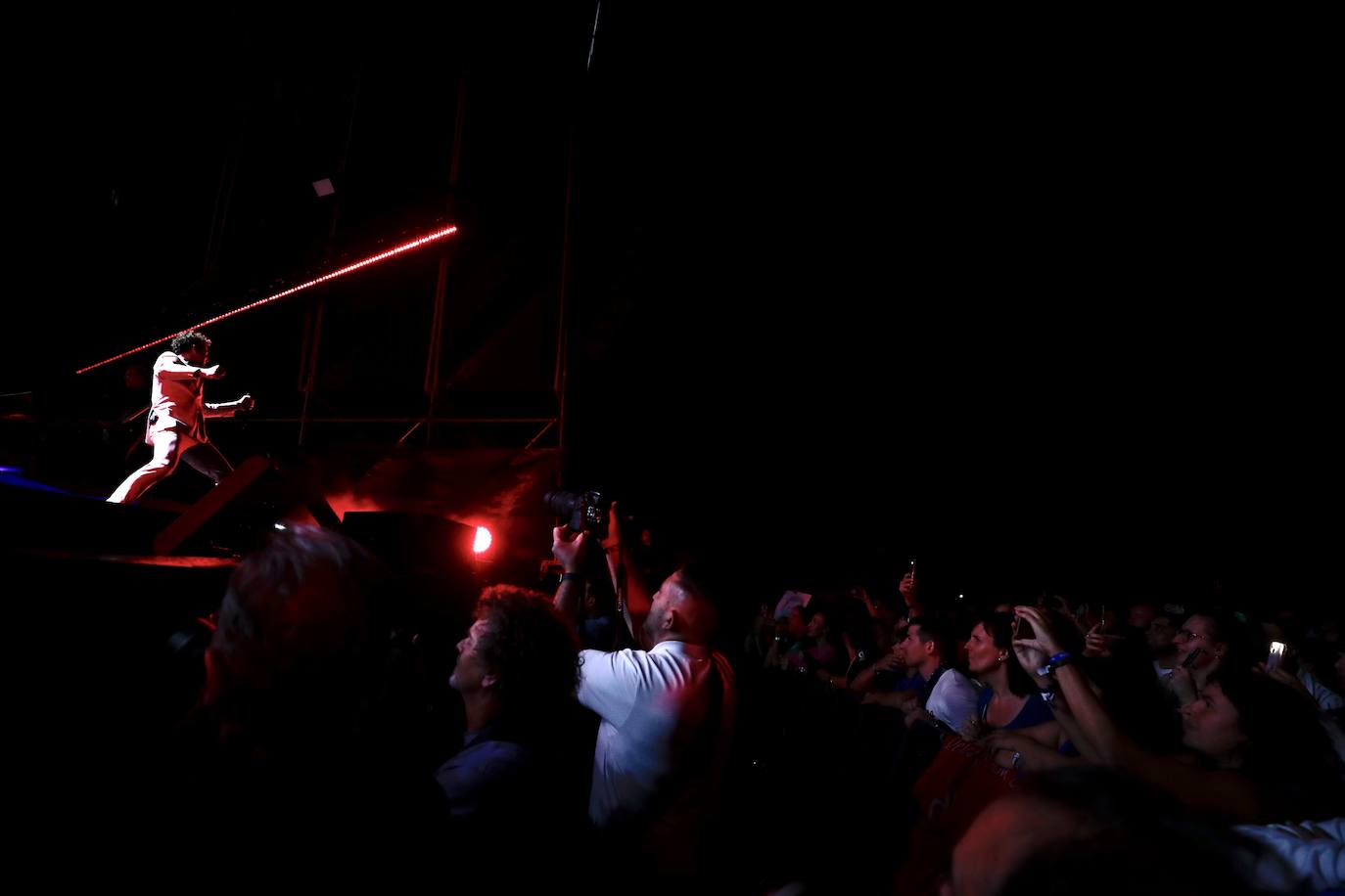 El concierto del cantante David Bisbal en Medina del Campo, en imágenes