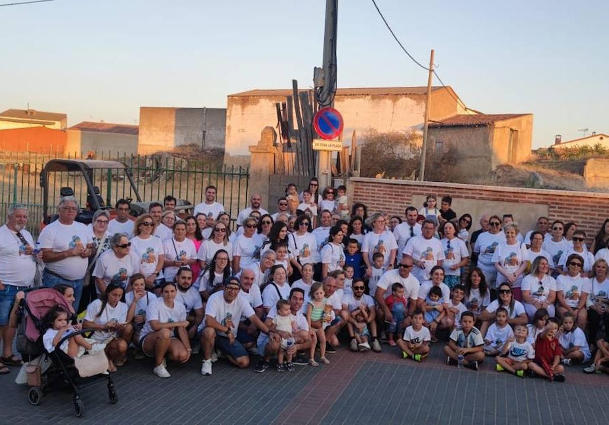 Participantes en la I Marcha contra el Cáncer de Castronuño