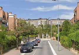 La calle Siervas de Jesús, en Parquesol.