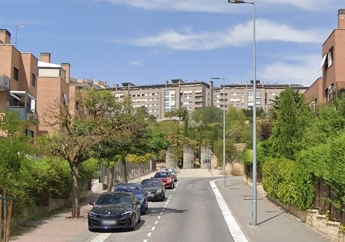 La calle Siervas de Jesús, en Parquesol.