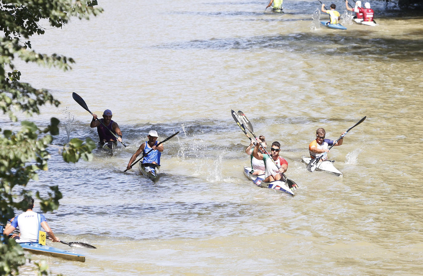 El ascenso y descenso del Carrión en piragua, en imágenes