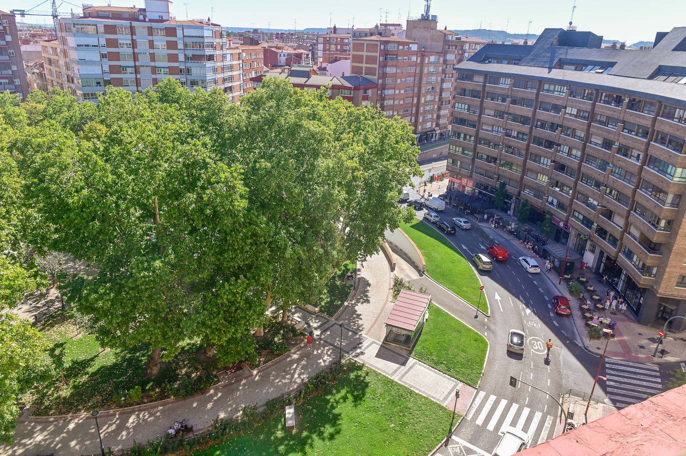 La plaza Circular, en imágenes