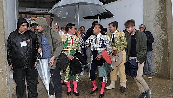 La lluvia obliga a suspender el último festejo de la feria taurina de San Antolín