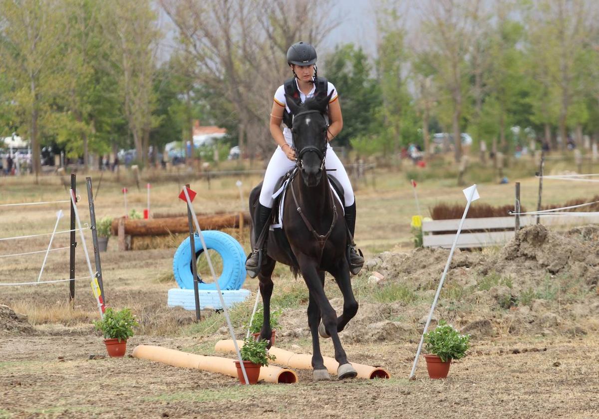 Anastasia Lugán, durante la prueba.