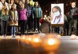 Homenaje a Teresa Rodriguez. asesinada en Bruselas en octubre del pasado año.