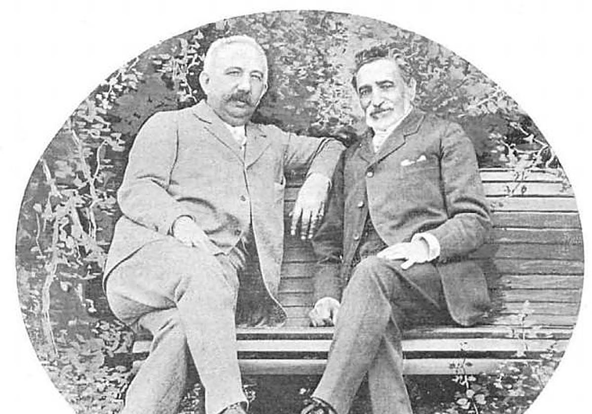 Germán Gamazo y Práxedes Mateo Sagasta.