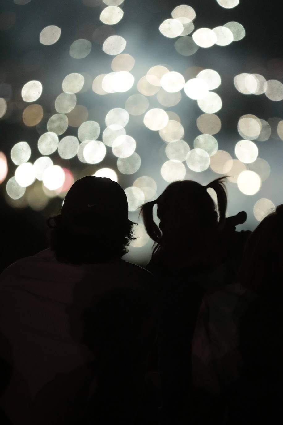 Los fuegos artificiales de la noche del martes, en imágenes