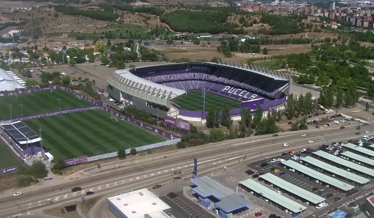 El estado José Zorrilla y los anexos del Real Valladolid.