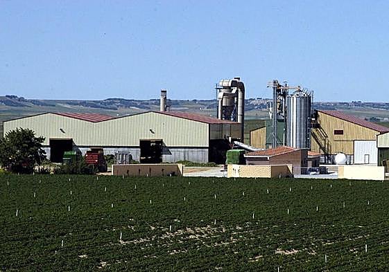 Instalaciones de la empresa Forrajes y Proteínas en Villalar de los Comuneros.
