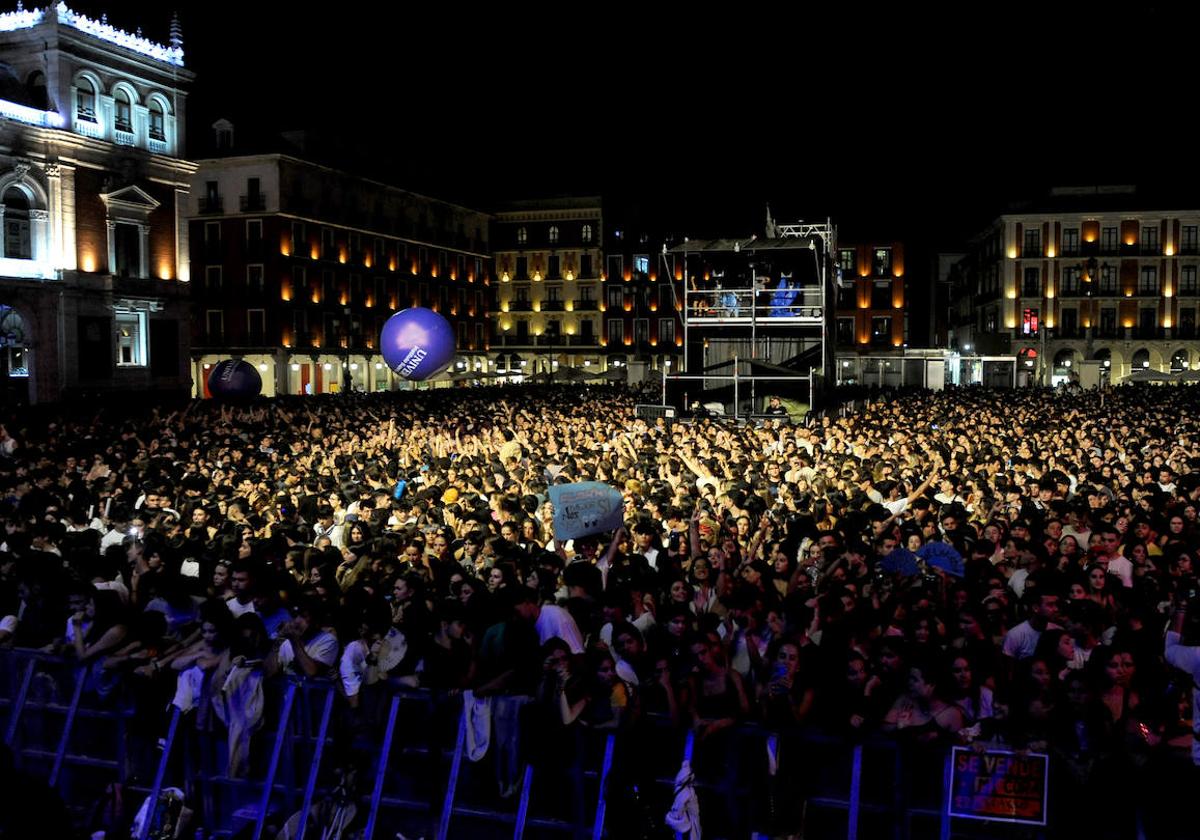 El concierto de Rels B en las fiestas de Valladolid, en imágenes