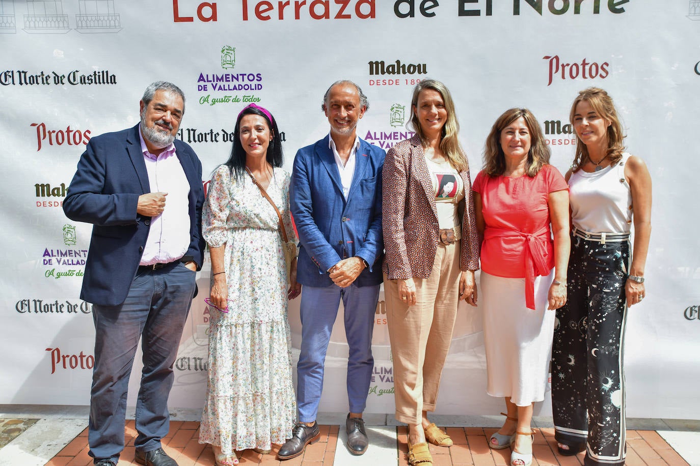 Carlos Aganzo (director de relaciones institucionales de El Norte de Castilla), Natalia Martín, Félix Sanz, Ángela de Miguel (presidenta de la CEOE en Valladolid), Teresa Cetulio y Noemí García (CEOE Castilla y León).