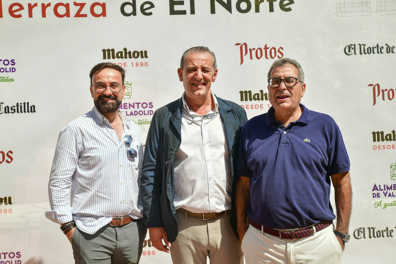 Paco Blázquez (directivo de Jamones Blázquez), Luis Sánchez (export manager de Jamones Blázquez) y Fernando de la Fuente 'Canas'.