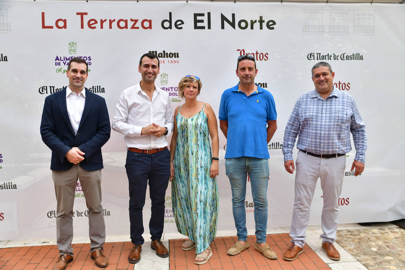 Roberto Martínez (alcalde de Aldeamayor), David Esteban (alcalde de Rioseco y diputado provincial), Virginia Cortijo (concejala de Tudela de Duero), Enrique Frutos (alcalde de Langayo) y Óscar Rodríguez (alcalde de Tudela de Duero).