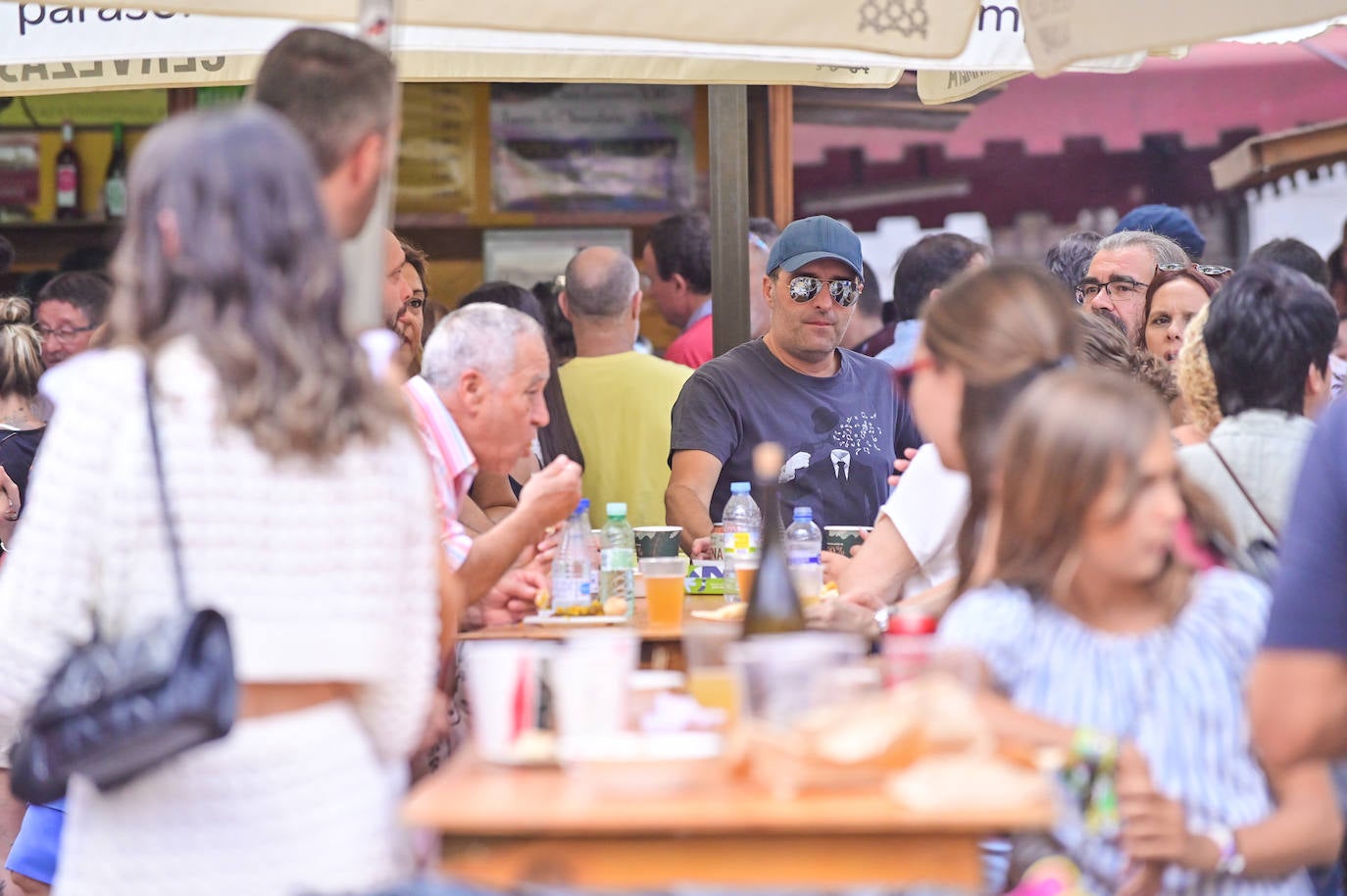 Llenazo en las casetas de la Feria de Día de las Fiestas de Valladolid 2023