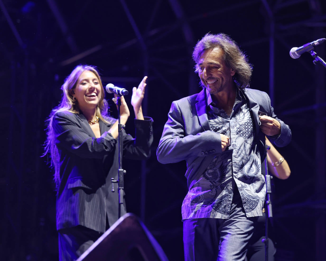 Antonio Carmona y Niña Pastori en sus conciertos de la Plaza Mayor de Valladolid