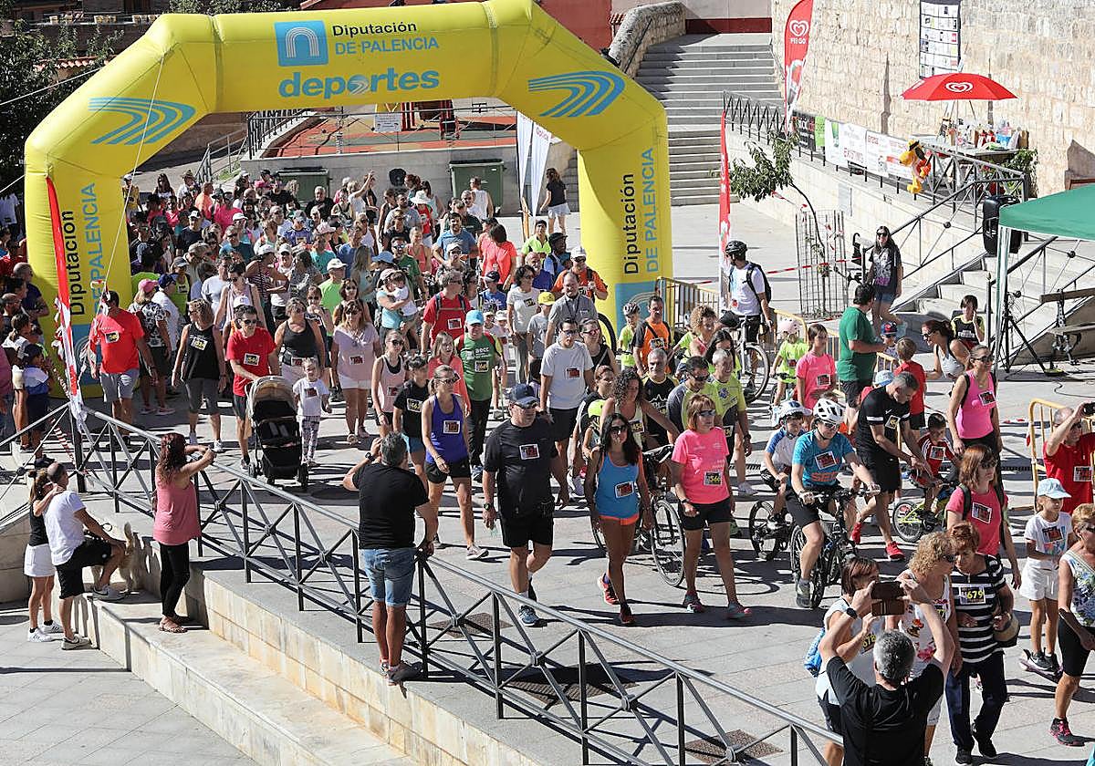 Carrera contra la fibromialgia, el año pasado en Villalobón.