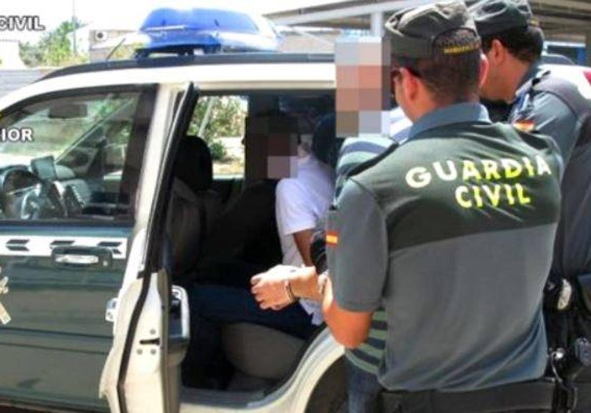 Momento de la detención.
